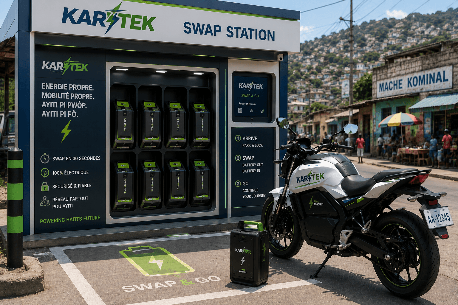 KARITEK battery swap technology